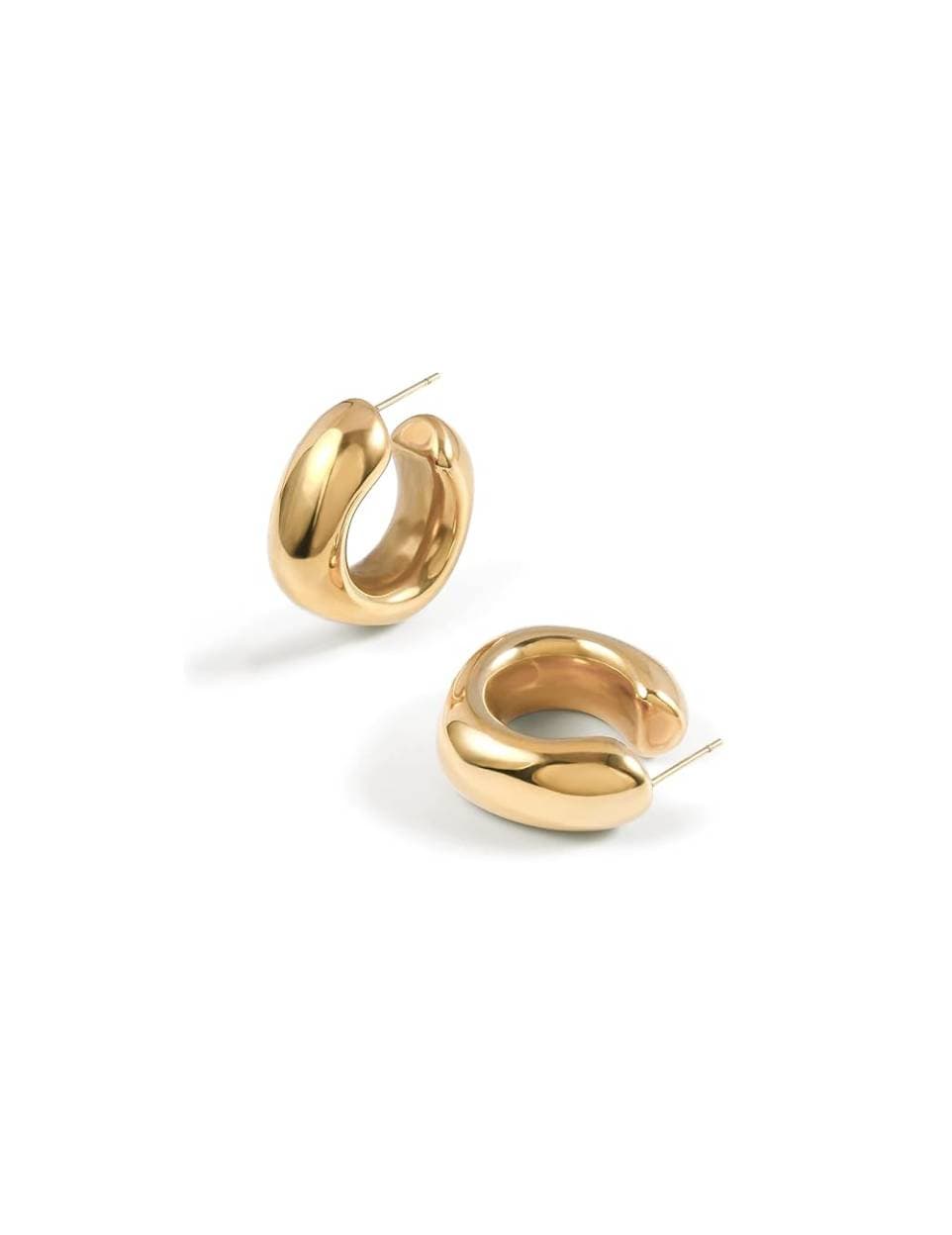 CONRAN KREMIX Chunky Gold Hoops Earrings