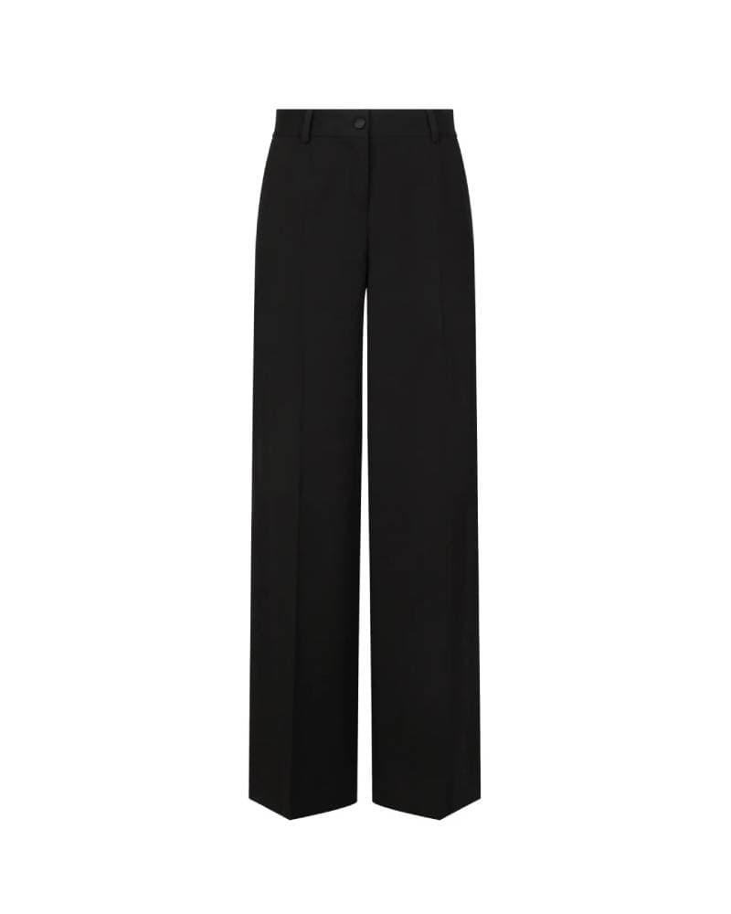 D&G Black Wide-Leg Trousers